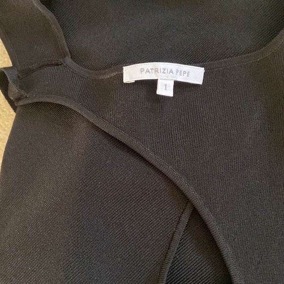 Patrizia Pepe bodycon  black top size 1 - Picture 4 of 6